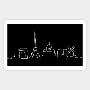 Paris in a trace Sticker